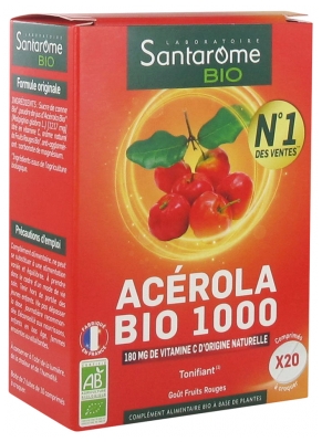 Santarome Bio Organic Acerola 1000 20 Tablets