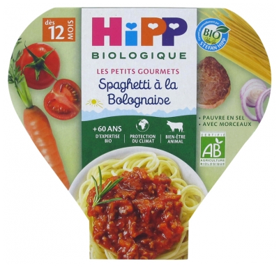 HiPP Les Petits Gourmets Spaghetti à la Bolognaise da 12 Mesi bio 230 g