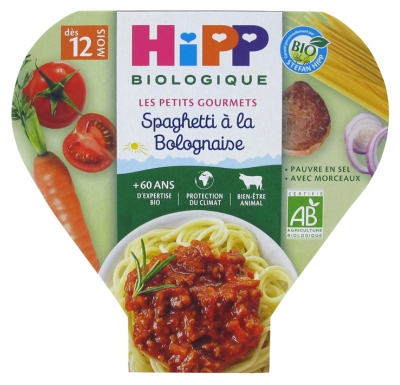 HiPP Små Gourmet Spaghetti Bolognese från 12 månader Bio 230 g