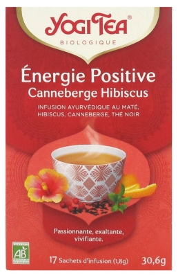 Yogi Tea Pozytywna Energia Żurawina Hibiskus Organiczna 17 Saszetek