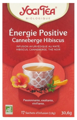 Yogi Tea Positiv Energi Tranebær Hibiscus Øko 17 Breve