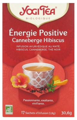 Yogi Tea Positive Energy Cranberry Hibiscus Organic 17 Sachets