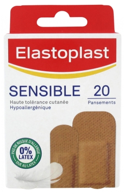 Elastoplast Sensitive Strip 20 Strips - Colour: Light Brown