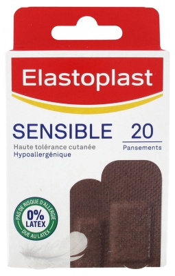 Elastoplast Sensitive Strip 20 Strips - Colour: Brown
