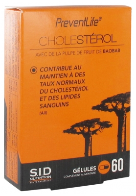 S.I.D Nutrition PreventLife Cholestérol 60 Gélules