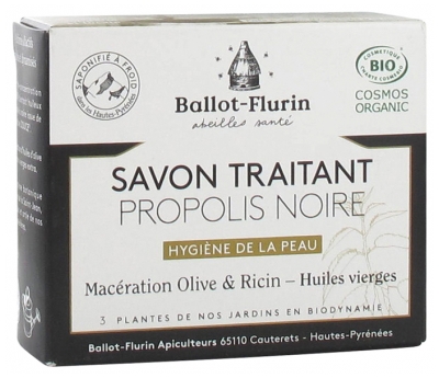 Ballot-Flurin Black Popolis Treating Soap Organic 100g