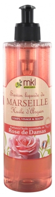 MKL Green Nature Marseille Liquid Soap Argan Oil Damask Rose 400 ml