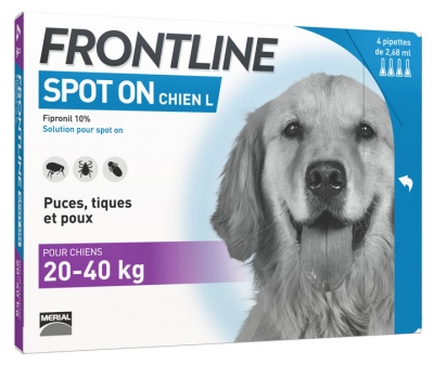Frontline Dog L (20-40 kg) 4 Pipety