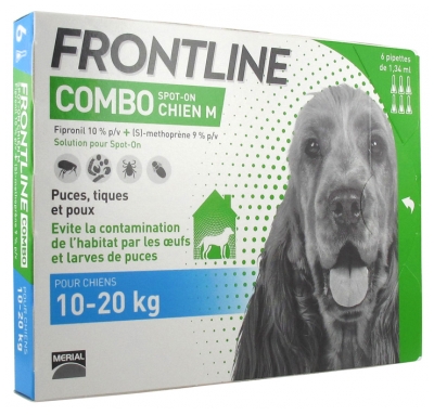 Frontline Combo Dog Size M (10-20kg) 6 Pipettes