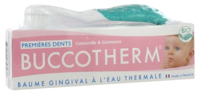 Buccotherm Kit Premières Dents Bio 0 à 2 ans - Couleur : Brosse à dents verte