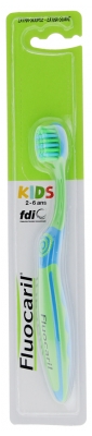 Fluocaril Brosse à Dents Kids 2-6 Ans Extra-Souple - Couleur : Vert et Bleu