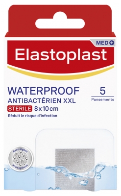 Elastoplast Pansement Antibactérien XXL Waterproof Stérile 5 Pansements