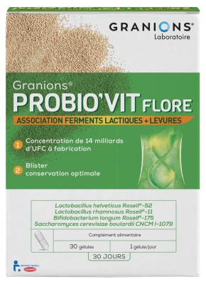 Granions Probio'Vit Flore 30 Gélules