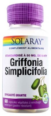 Solaray Griffonia Simplicifolia 60 Kapsułek Warzywnych