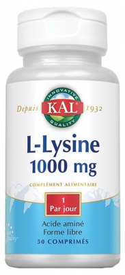 Kal L-Lysine 1000 mg 50 Comprimés