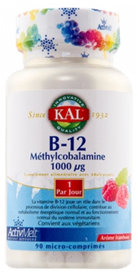 Kal Vitamine B12 Méthylcobalamine 90 Micro-Comprimés