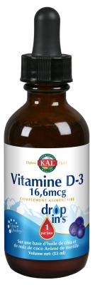 Kal Vitamin D-3 16.6mcg 53ml