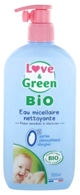 Love & Green Eau Micellaire Nettoyante Bio 500 ml