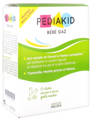 Pediakid Bebe Gaz 12 Sticks