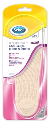 Scholl ExpertSupport Plantillas de Confort Zapatos Planos y Estrechos 35,5 - 40,5 1 Par