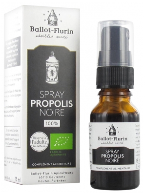 Ballot-Flurin Spray Propolis Noire Bio 15 ml