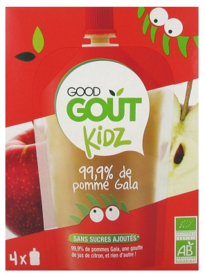 Good Goût Kidz 99,9% of Gala Apple Organic 4 Gourds