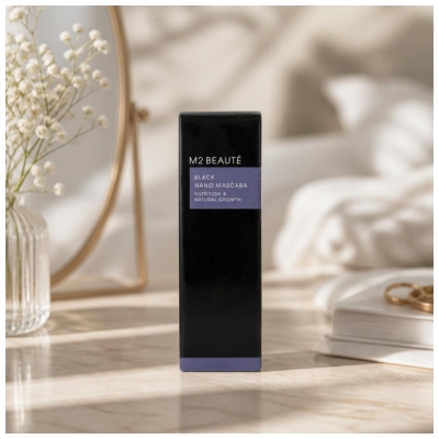 M2 BEAUTÉ Black Nano Mascara Nutrition & Natural Growth 6 ml