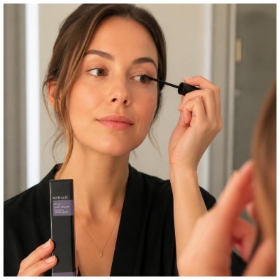 M2 BEAUTÉ Black Nano Mascara Nutrition & Natural Growth 6 ml