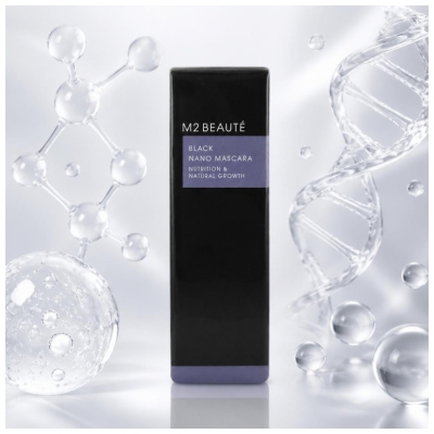 M2 BEAUTÉ Black Nano Mascara Nutrition & Natural Growth 6 ml