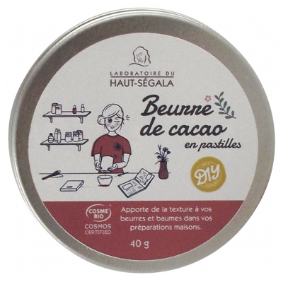 Laboratoire du Haut-Ségala DIY Burro di Cacao Organico in Pastiglie 40 g