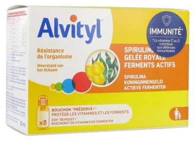 Alvityl Resistance De L Organisme 8 Flacons De 10 Ml