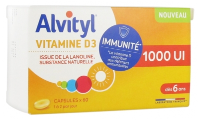 Alvityl Vitamin D3 1000 UI 60 Capsules