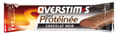 Overstims Barre Protéinée Chocolat Noir 35 g
