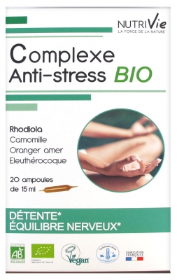 Nutrivie Complexe Anti-Stress Bio 20 Ampoules