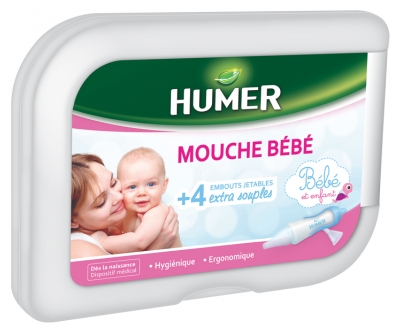 Humer Baby Nose Blower 4 Extra Flexible Disposable Nozzles