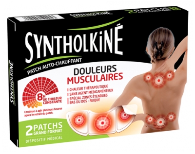 SyntholKiné Lower Back Muscular Pain Heat-Up 2 Patches