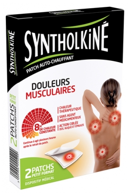 SyntholKiné Varmepastre Muskelsmerter Ryg/Nakke/Skuldre 2 Plastre