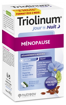 Nutreov Triolinum Zi & Noapte Menopauză 120 Capsule