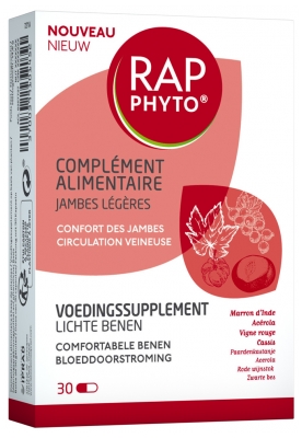 Rap Phyto Food Supplement Light Legs 30 Capsules 