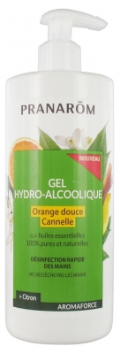 Pranarôm Aromaforce Gel Hydro-Alcoolique Orange Douce Cannelle 500 ml