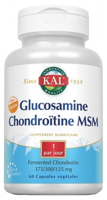 Kal Glucosamine Chondroitin MSM 60 Capsules (to consume preferably before the end of 10/2021)