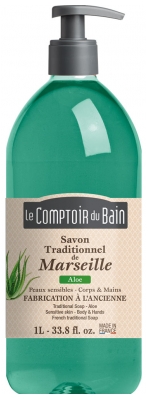 Le Comptoir du Bain Savon Traditionnel de Marseille Aloe 1 L
