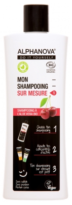 Alphanova DIY Mon Shampoing Sur Mesure A l'Aloe Vera Bio 200 ml - Parfum : Cerise