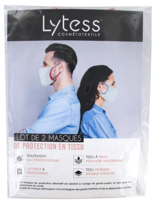 Lytess Masque de Protection en Tissu Lot de 2