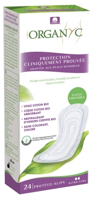 Organyc Perdas Urinárias Light 24 Protetores Diários Ultrafinos Bio