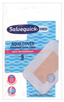 Salvequick Med Aqua Cover Pansement Extra-Large 5 Pansements