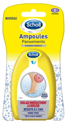 Scholl Blisters Double Protection Big Plasters x5