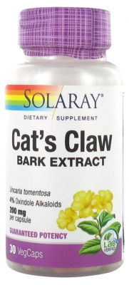 Solaray Cat's Claw - Griffe de Chat 30 Capsules Végétales