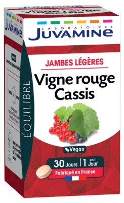 Juvamine Vigne Rouge Cassis 30 Comprimés