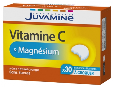 Juvamine Vitamin C & Magnesium 30 Double Tablets